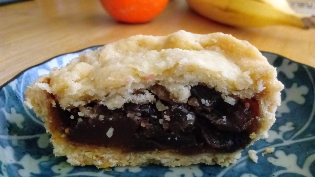 Nutiva Shortening was used to make the crust for the vegan mince pie shown. Nutiva Shortening is certified by Palm Done Right