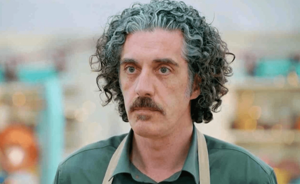 NotMilk sustainability and review.  The image is of Giuseppe, a contestant in the Great British Bake Off, 2021. Giuseppe is also the name of NotMilk's artificial intelligence (AI) platform.