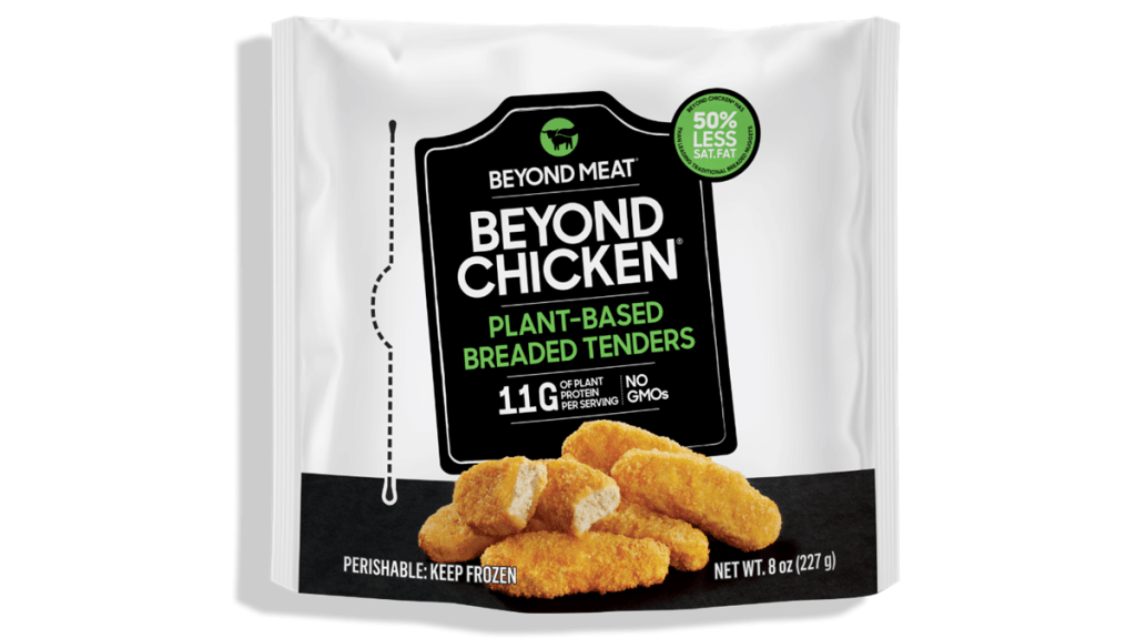 Beyond Chicken Tenders at the Grocery Outlet. Beyond Chicken sustainability and ethical rating. 