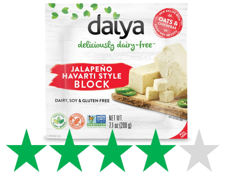 Daiya jalapeño Havarti style vegan&nbsp;cheese