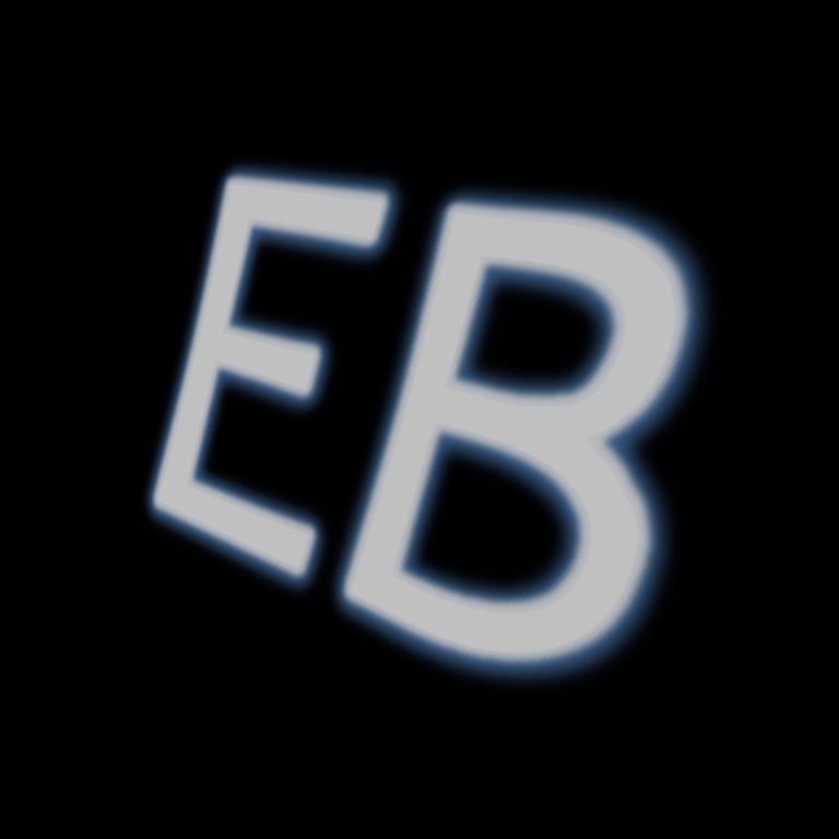 Ethical bargains site logo - the letters EB in grey against a black background.