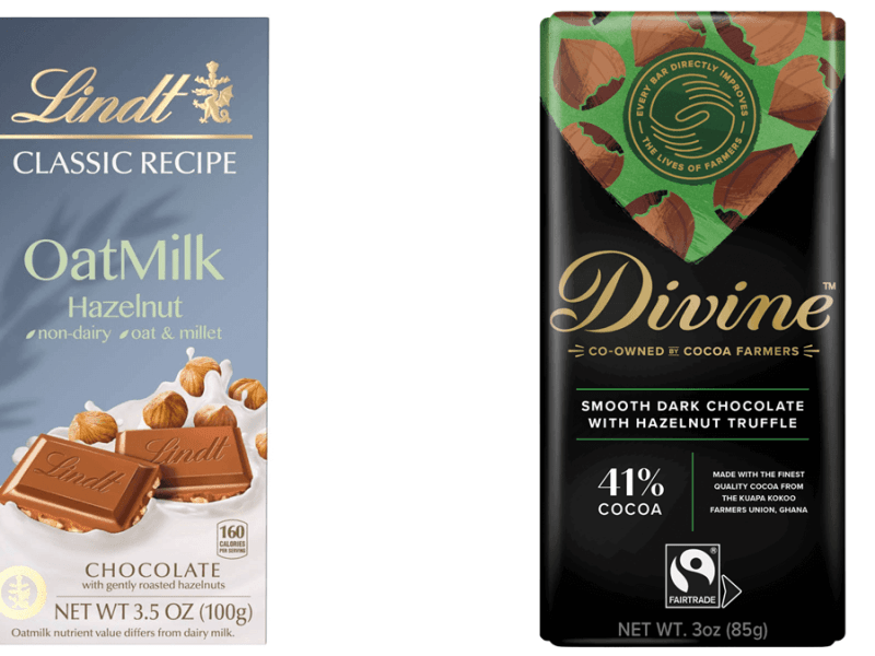Ethical vegan hazelnut chocolate: Lindt vs.&nbsp;Divine