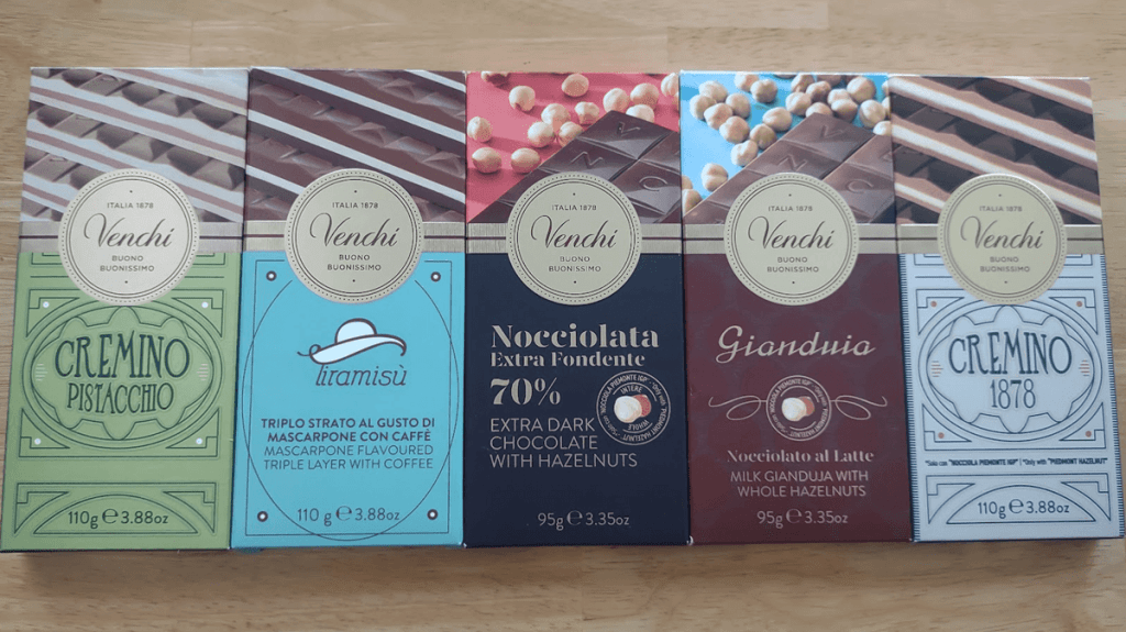 Venchi chocolate bars at the Grocery&nbsp;Outlet!